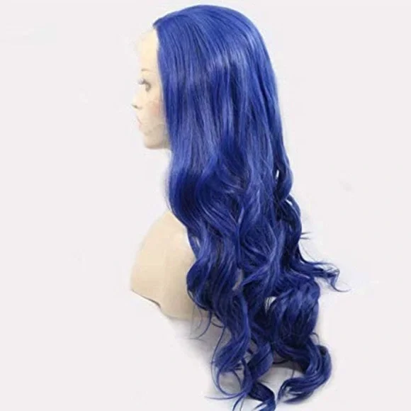 💫22” BLUE BODY WAVY LACE FRONT WIG *NEW*